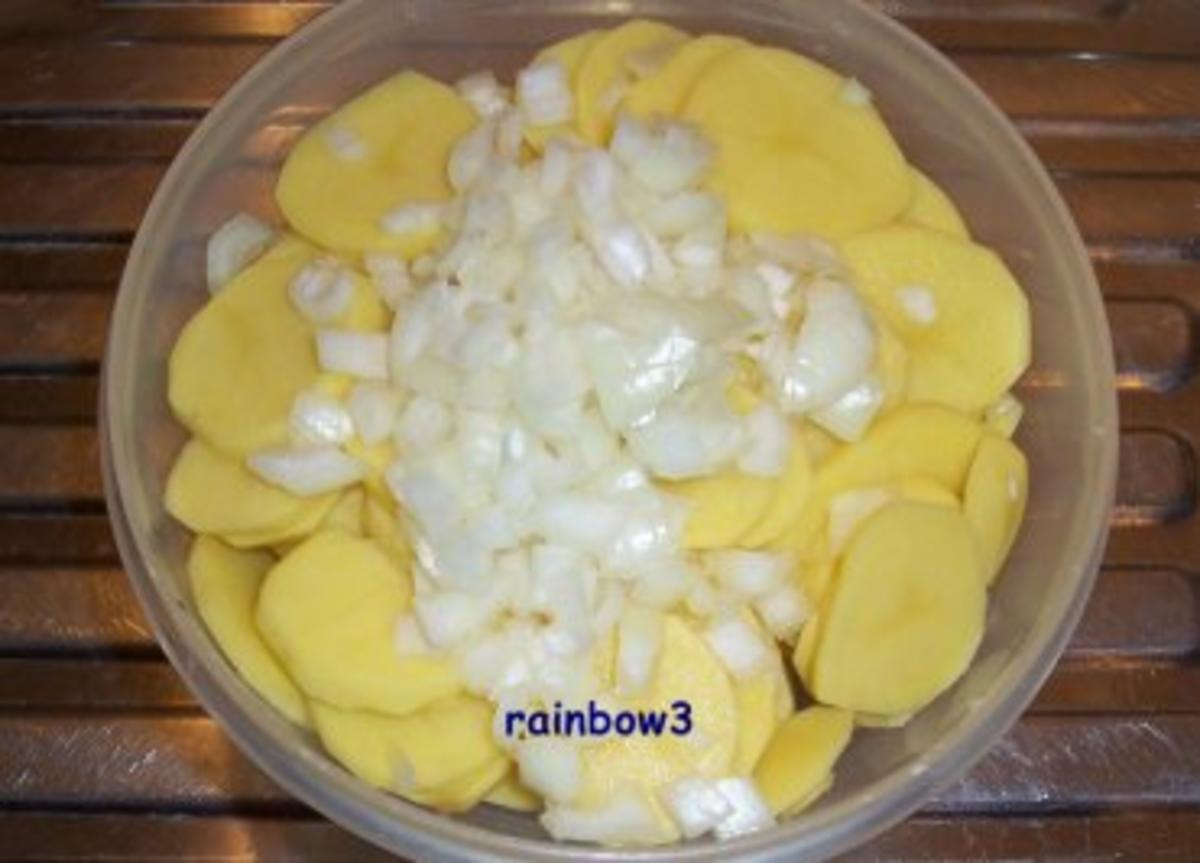 Kochen: Marinierte Hähnchenbrust auf Kartoffelscheiben - Rezept - Bild Nr. 4