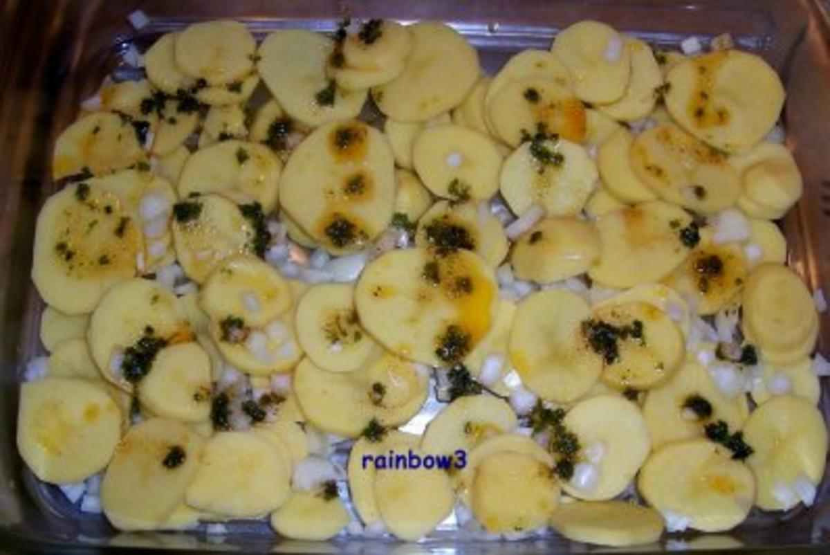 Kochen: Marinierte Hähnchenbrust auf Kartoffelscheiben - Rezept - Bild Nr. 6