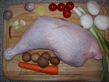 Rezept: Putenkeule im Ofen zubereitet Bild Nr. 2 Putenkeule im Ofen zubereitet - Rezept - Bild Nr. 2