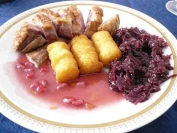 Rezept: Entenbrust mit Granatapfelsoße Entenbrust mit Granatapfelsoße - Rezept