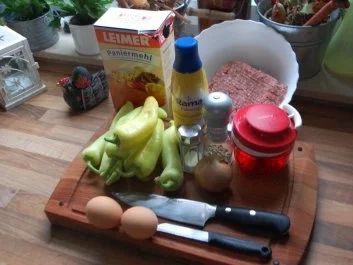 gefüllte Paprikaschotten - Rezept