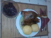 Gans mit Rotkraut und Knödel - Rezept