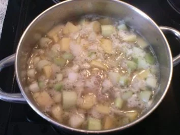 Rezept: Kartoffel-Lauchsuppe mit Schinkenstreifen Bild Nr. 4 Kartoffel-Lauchsuppe mit Schinkenstreifen - Rezept - Bild Nr. 4