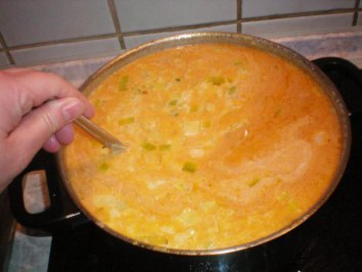 Käse-Suppe mit Lauch und Hack - Rezept - Bild Nr. 9