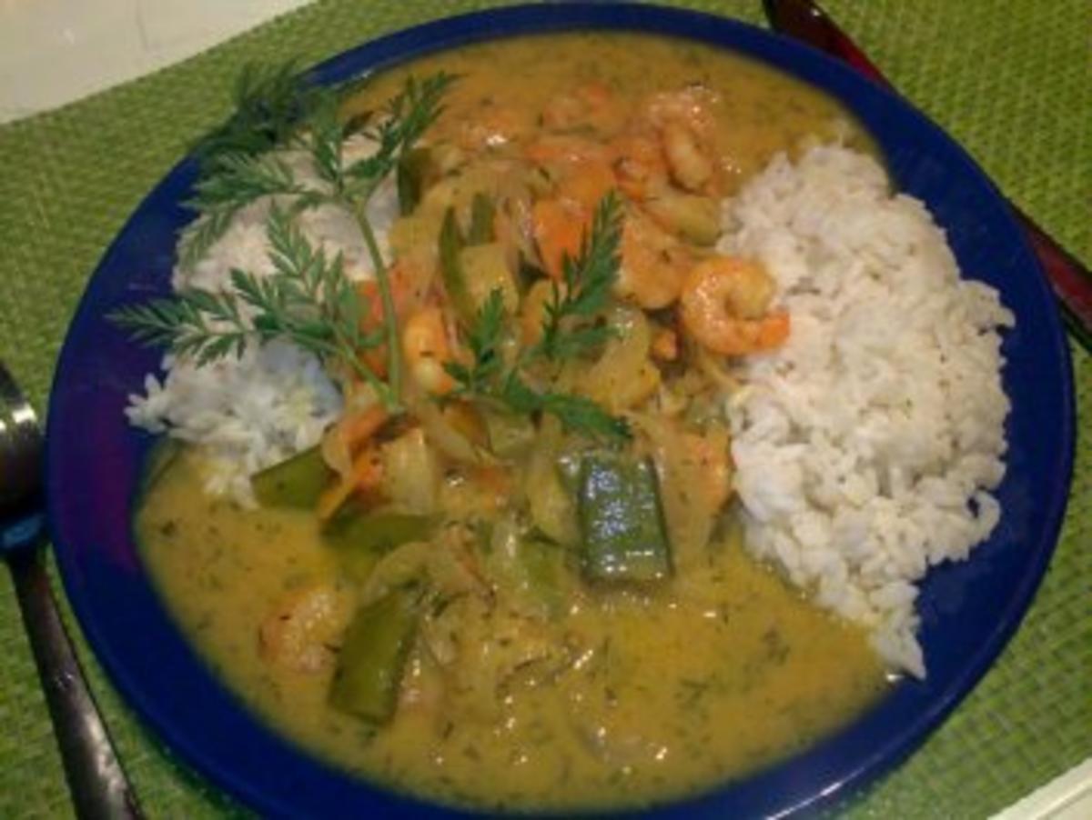 Curry-Shrimps-Pfanne - Rezept