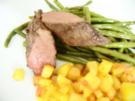 Wildschweinlende mit Rotwein-Schlehensoße - Rezept