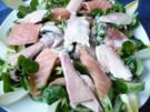 Winterlicher Salat mit Räucherfisch - Rezept