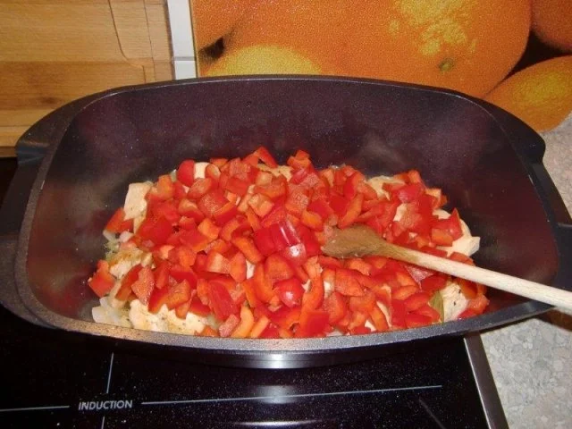 Hähnchen-Reis-Pfanne mit Schinkenwürstchen - Rezept - Bild Nr. 8