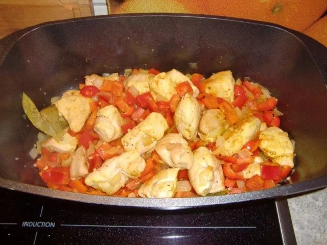 Hähnchen-Reis-Pfanne mit Schinkenwürstchen - Rezept - Bild Nr. 9