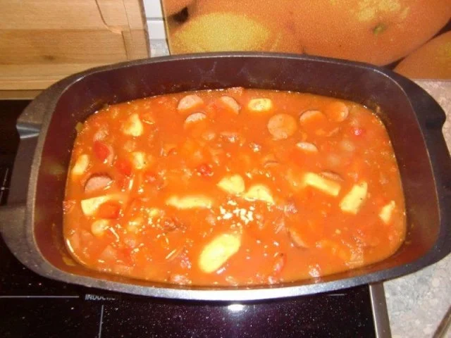 Hähnchen-Reis-Pfanne mit Schinkenwürstchen - Rezept - Bild Nr. 13