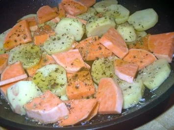 Schweinemedaillons in Whisky-Orangen-Sauce mit Süßkartoffeln - Rezept - Bild Nr. 2