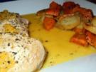 Schweinemedaillons in Whisky-Orangen-Sauce mit Süßkartoffeln - Rezept