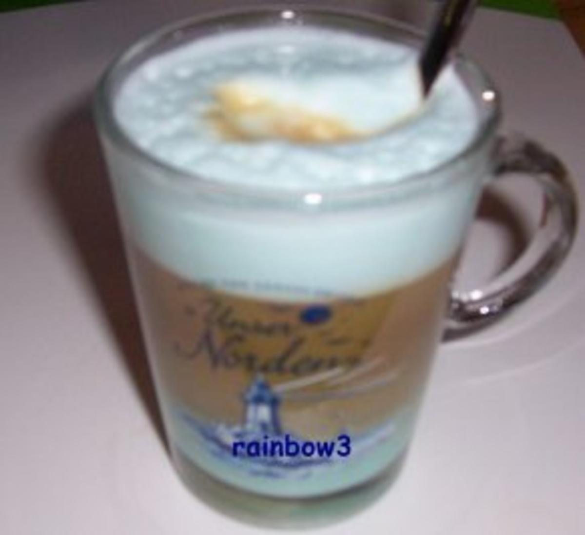 Getränk: Bleu Latte Macchiato - Rezept