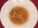 Rinderkraftbrühe mit Flädle und Eierstich - Rezept
