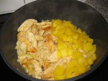 Rezept: Hähnchengeschnetzeltes nach Schneckeles Art ;-) Bild Nr. 2 Hähnchengeschnetzeltes nach Schneckeles Art ;-) - Rezept - Bild Nr. 2