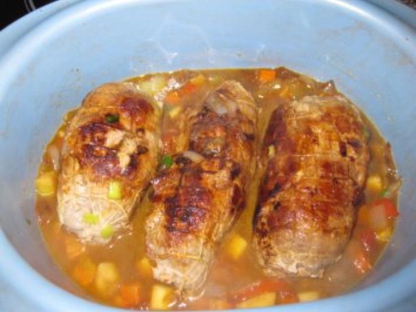 Mini Rollbraten lecker gefüllt - einfach - von rosinenschneckele