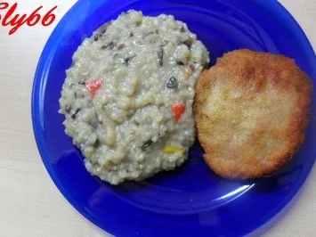 Reisgerichte:Champignon-Paprika Risotto - Rezept