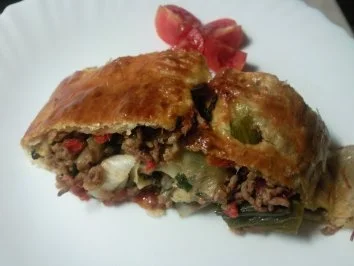 Porree-Hack-Rolle - Rezept