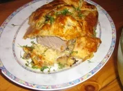 Filet mit Champignons in einem Käse-Blätterteigmantel - Rezept