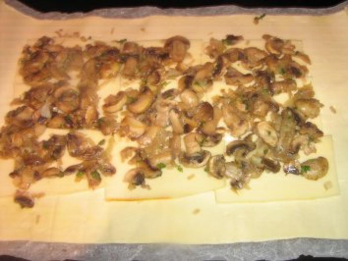 Filet mit Champignons in einem Käse-Blätterteigmantel - Rezept - Bild Nr. 4