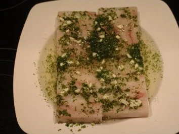 Seelachsfilet mit Mandel-Parmesan-Kruste - Rezept - Bild Nr. 2