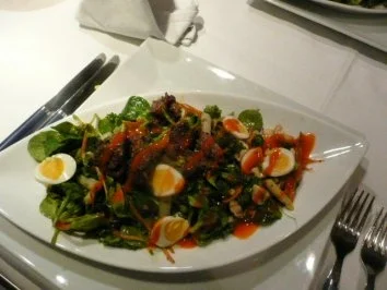 SALAT /FELDSALAT mit Geflügelleber - Rezept