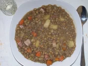 Linsen mit Rotwurst - Rezept