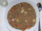 Linsen mit Rotwurst - Rezept