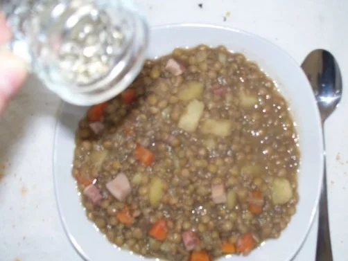 Linsen mit Rotwurst - Rezept - Bild Nr. 2