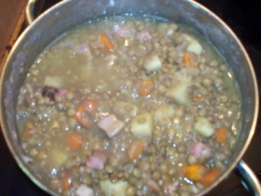 Linsen mit Rotwurst - Rezept - Bild Nr. 3