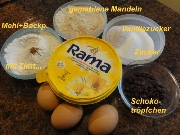 Rezept: Muffin: MANDEL-SCHOKO Bild Nr. 2 Muffin: MANDEL-SCHOKO - Rezept - Bild Nr. 2