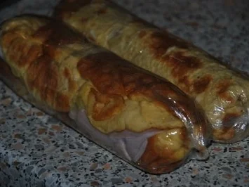 Rezept: gerolltes Spargel-Prosciutto-Omelett mit Meerettich-Apfel-Avocado-Créme Bild Nr. 6 gerolltes Spargel-Prosciutto-Omelett mit Meerettich-Apfel-Avocado-Créme - Rezept - Bild Nr. 6