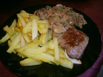 Rinderfilet mit Champignonsauce - Rezept