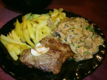 Rinderfilet mit Champignonsauce - Rezept