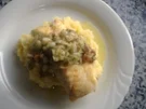 Dorschfilet auf Kartoffel-Sauerkrautpürree mit Speckstippe - Rezept