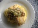 Dorschfilet auf Kartoffel-Sauerkrautpürree mit Speckstippe - Rezept