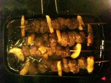 Souvlaki mit Krautsalat - Rezept