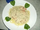 Knofi Spaghetti mit Shrimps - Rezept