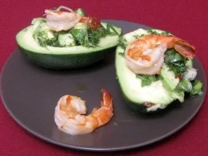 Avocadosalat mit Shrimps - Rezept