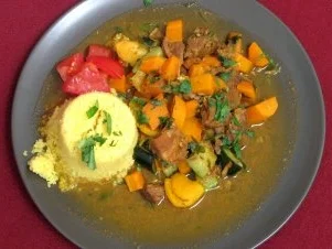 Marokkanisches Lammragout mit Couscous - Rezept