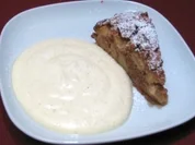 Apfelkuchen an warmem Vanilleschaum - Rezept