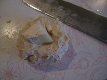 Rezept: ++ Fleischlos+ + Quarkknödel auf Blattspinat Bild Nr. 3 ++ Fleischlos+ + Quarkknödel auf Blattspinat - Rezept - Bild Nr. 3