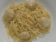 Jakobsmuscheln mit Ricardsauce und Spaghetti - Rezept