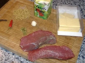 Kalbsschnitte mit Gewürzbutter und Lauch - Rezept - Bild Nr. 2