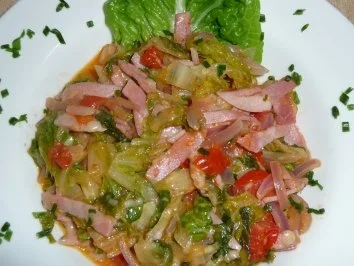 Romanasalat gebraten.... - Rezept