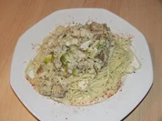 Lachs - Spaghetti " Provencale" - Rezept