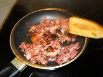 Rezept: Fettucine in Sahnesauce mit dicken Bohnen Bild Nr. 2 Fettucine in Sahnesauce mit dicken Bohnen - Rezept - Bild Nr. 2