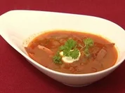 Soljanka mit Sauerrahm-Dip, dazu ein Wodka und Kölsch (Arved Birnbaum) - Rezept