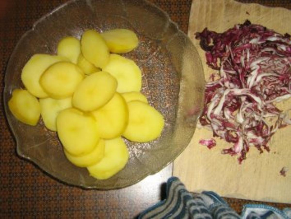 Frittata aus Kartoffeln, Schinken Radicchio und Ei - Rezept - Bild Nr. 2