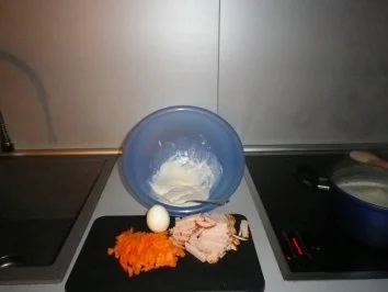 Hähnchen - Reissalat mit Ei - Rezept - Bild Nr. 2